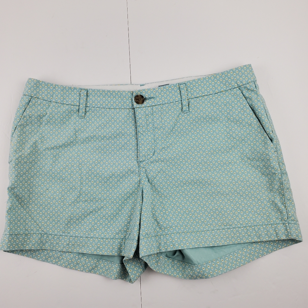 Old Navy EUC green print cotton shorts 6